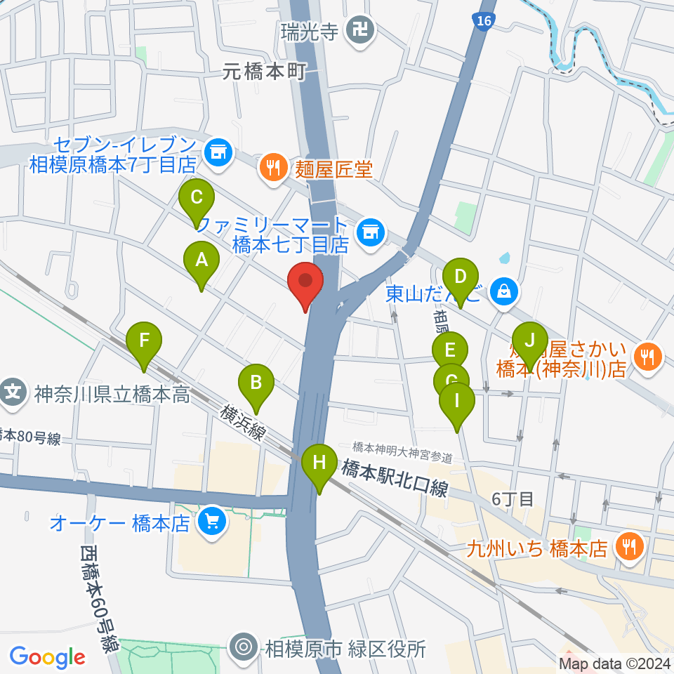 牛久保ピアノ周辺の駐車場・コインパーキング一覧地図