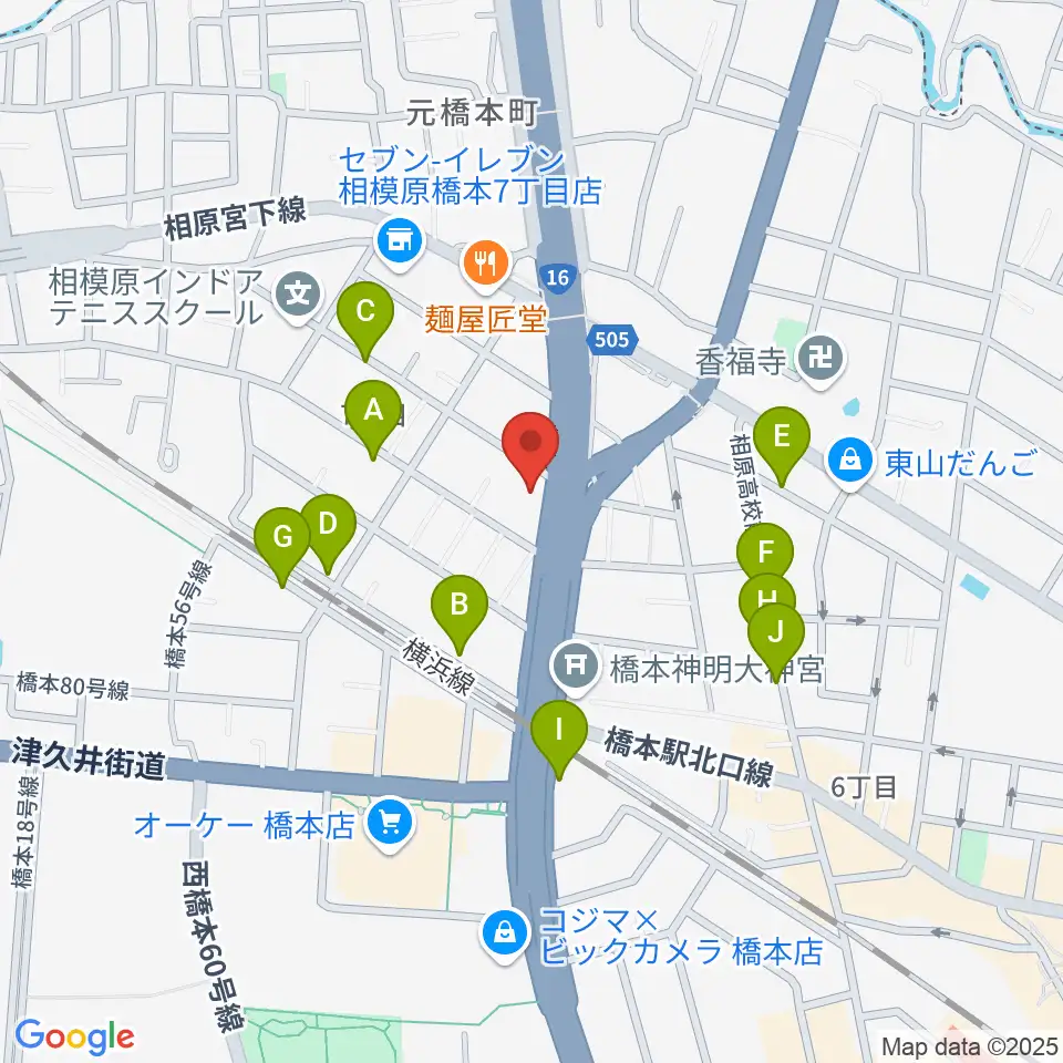 牛久保ピアノ周辺の駐車場・コインパーキング一覧地図