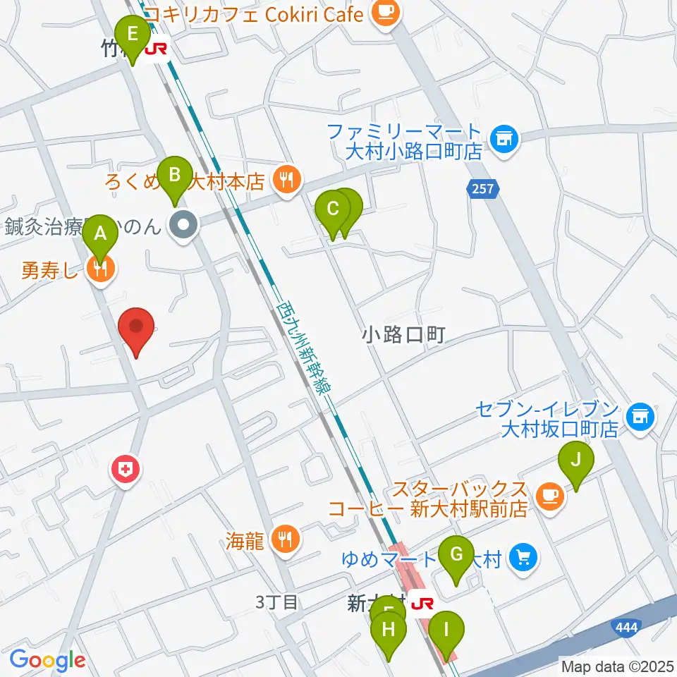 スタヂオギター教室周辺の駐車場・コインパーキング一覧地図