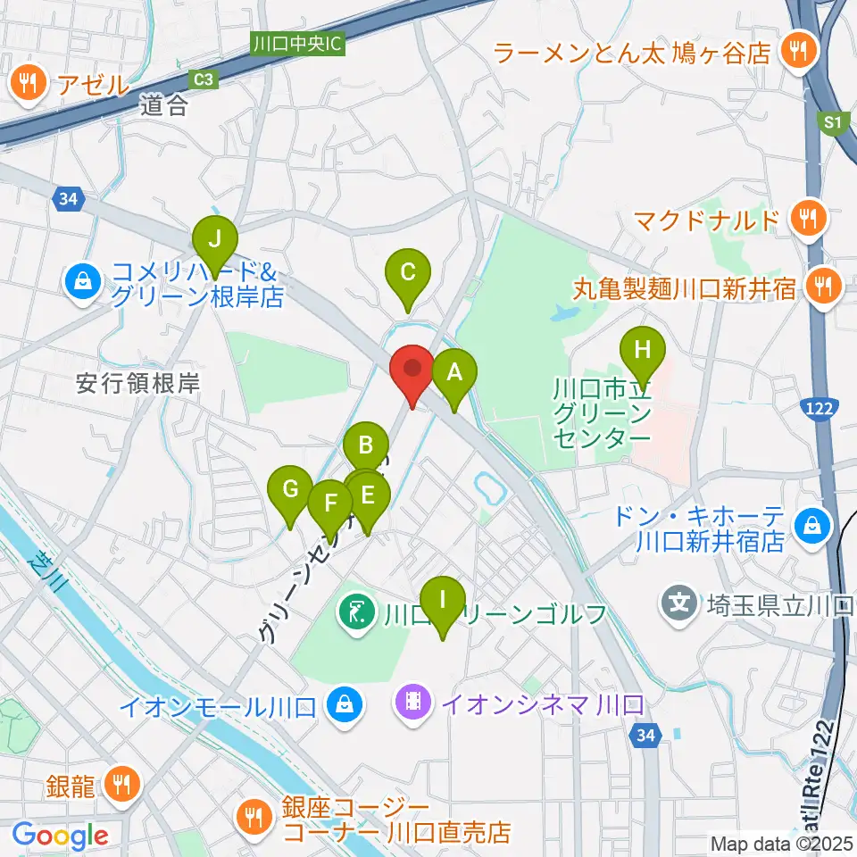 齋藤楽器工房(SAITO GUITARS)周辺の駐車場・コインパーキング一覧地図