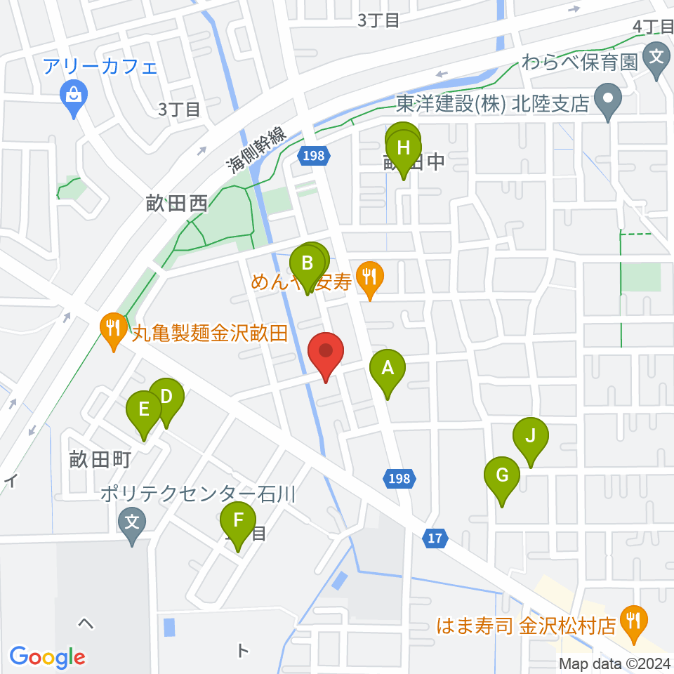 サウンドワーク九里周辺の駐車場・コインパーキング一覧地図
