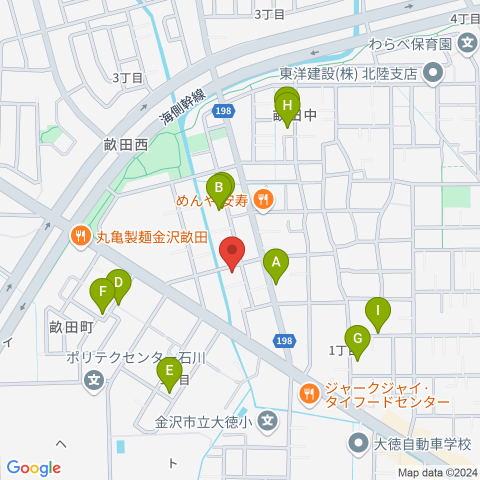 サウンドワーク九里周辺の駐車場・コインパーキング一覧地図