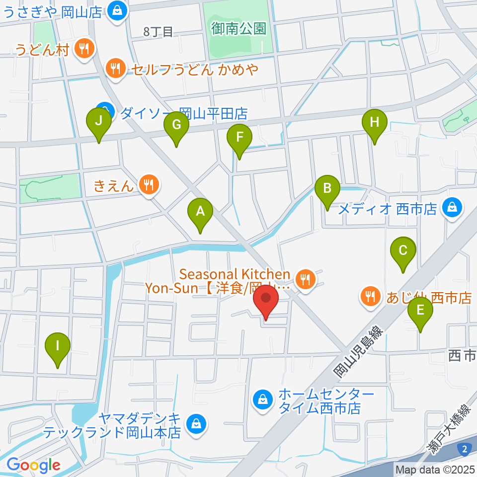 アマービレ音楽院周辺の駐車場・コインパーキング一覧地図