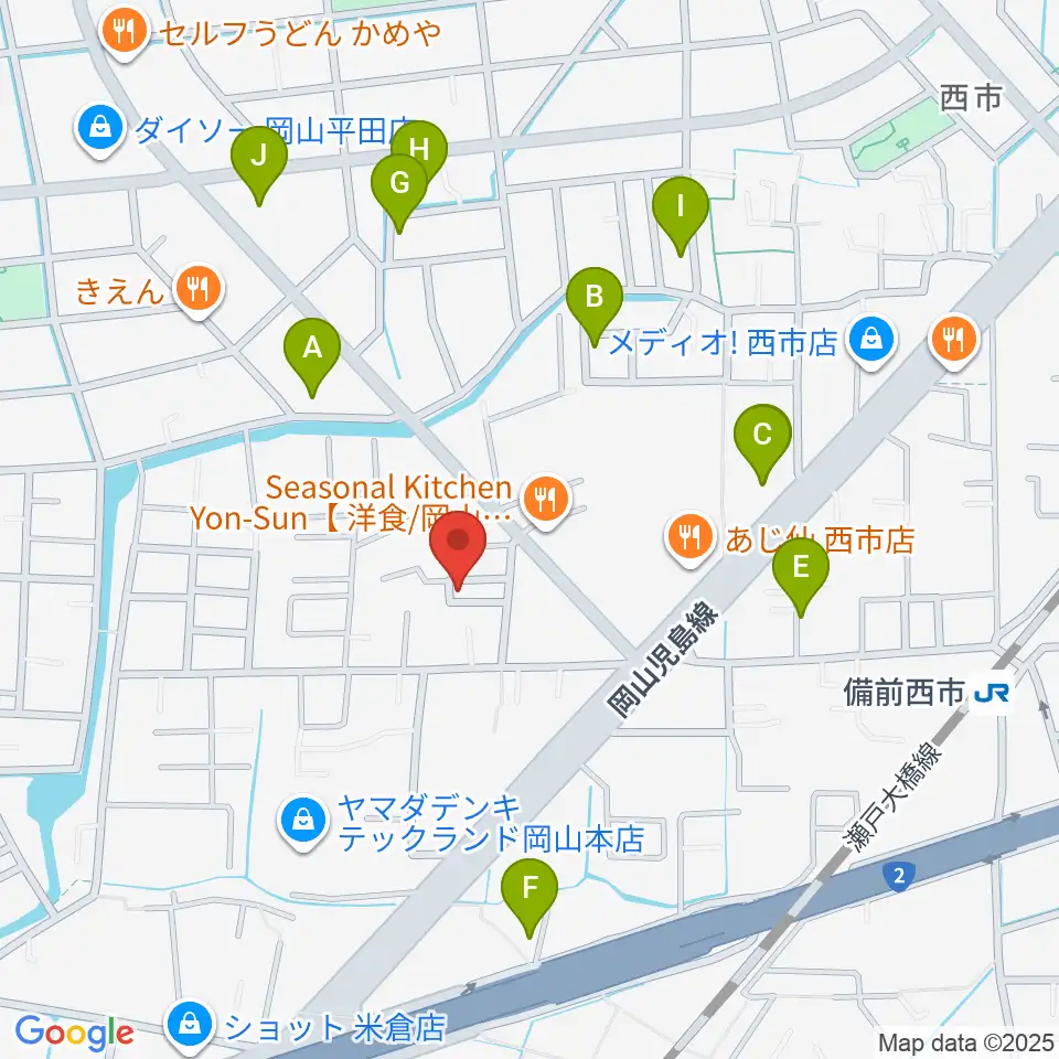 アマービレ音楽院周辺の駐車場・コインパーキング一覧地図