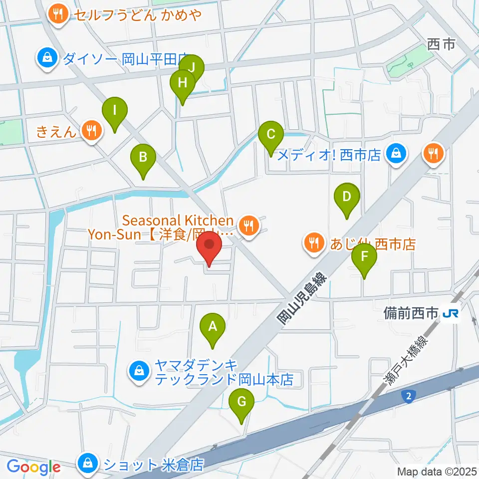 アマービレ音楽院周辺の駐車場・コインパーキング一覧地図