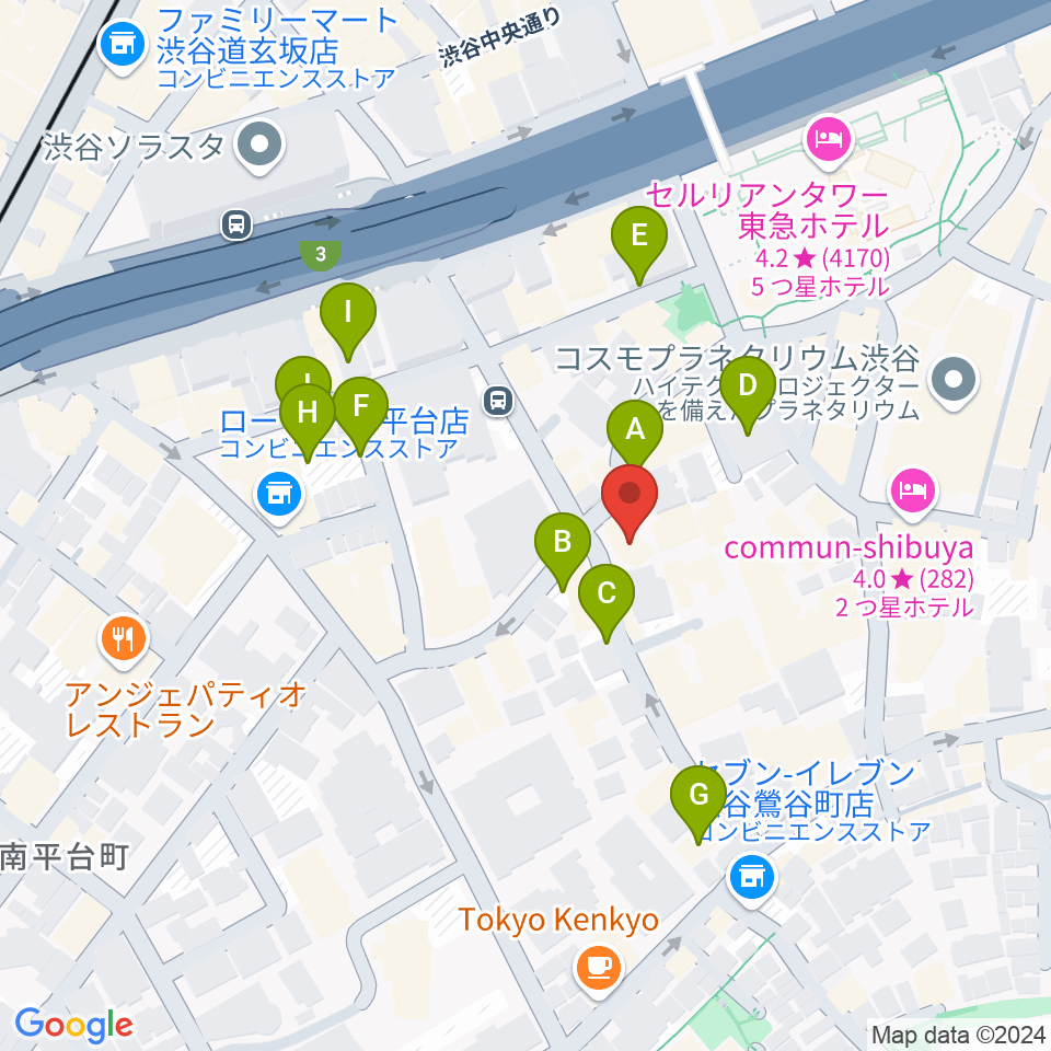 ヴォイトレ・マスター®ヴォーカルレッスン周辺の駐車場・コインパーキング一覧地図