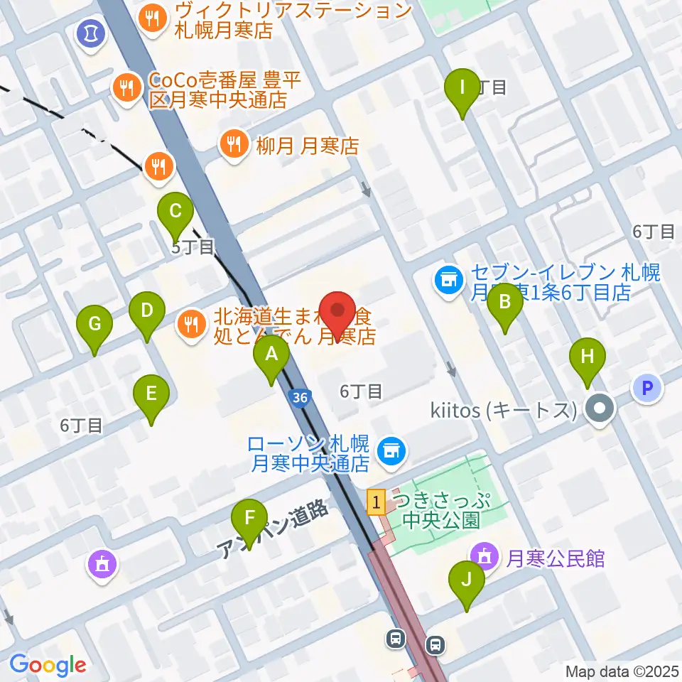 ライズ音楽院周辺の駐車場・コインパーキング一覧地図