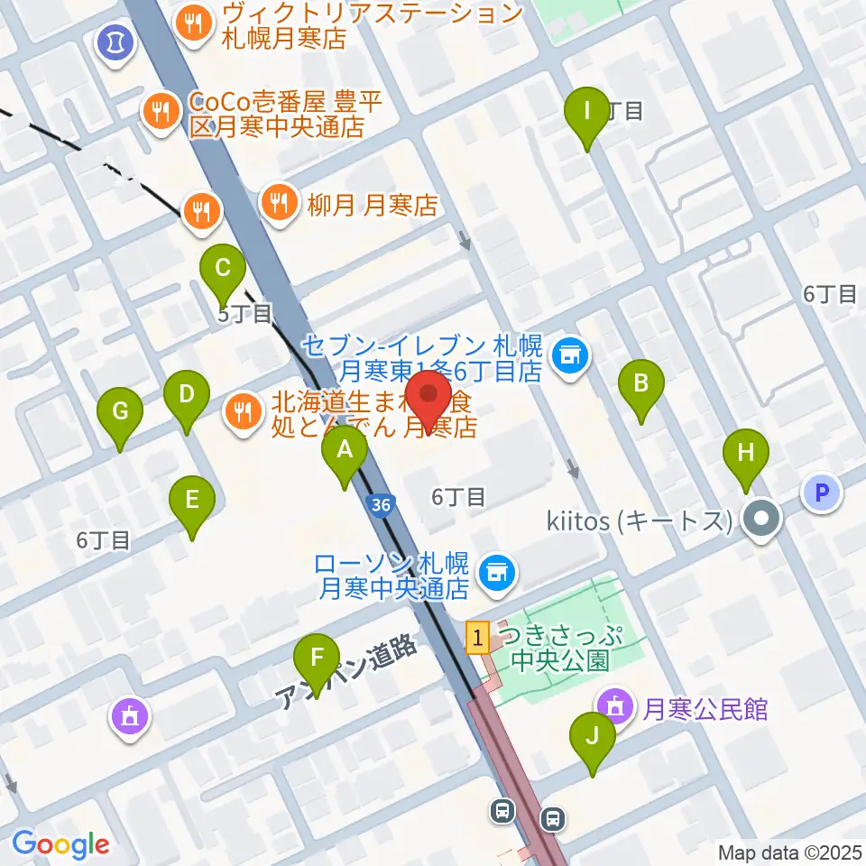 ライズ音楽院周辺の駐車場・コインパーキング一覧地図