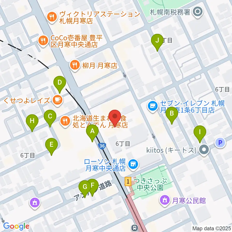 ライズ音楽院周辺の駐車場・コインパーキング一覧地図