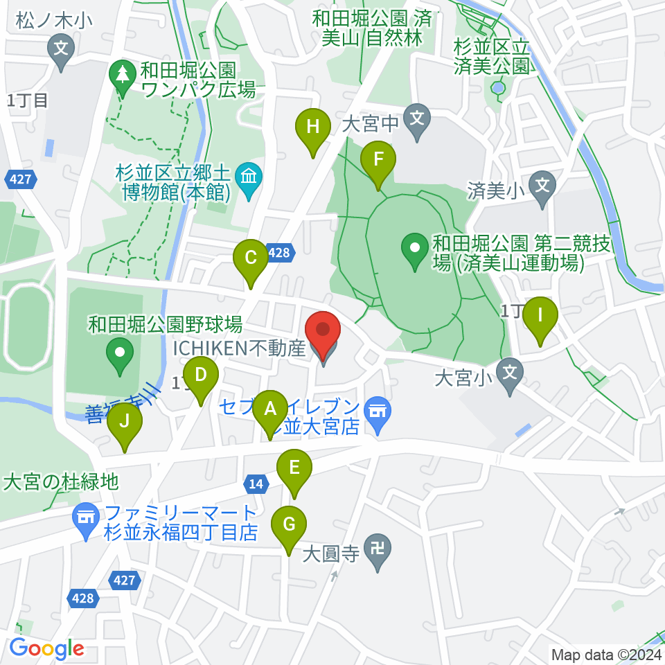 Salon O周辺の駐車場・コインパーキング一覧地図