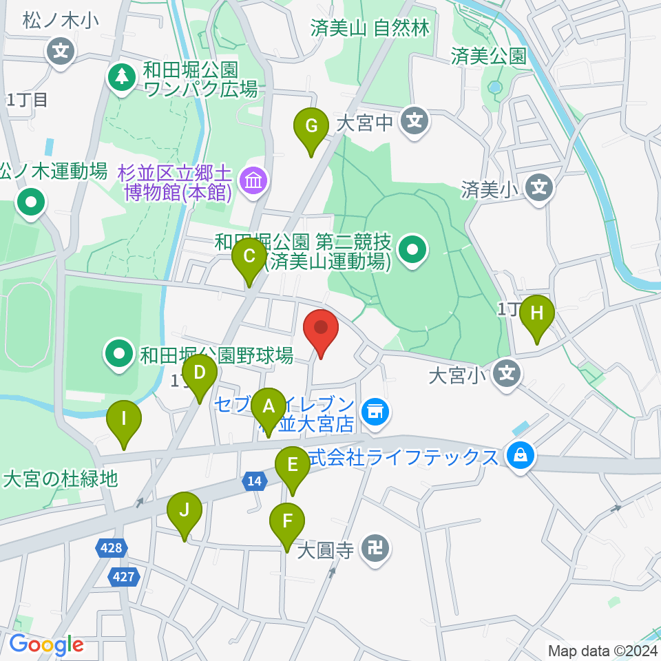 Salon O周辺の駐車場・コインパーキング一覧地図