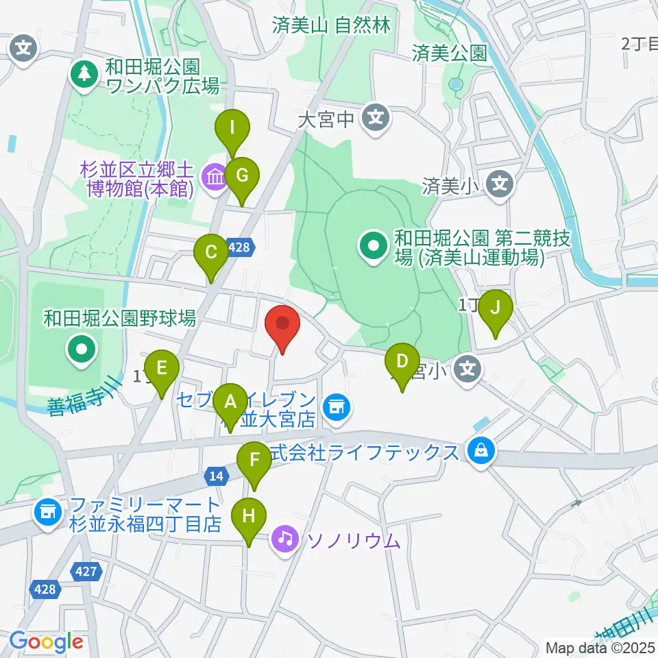 Salon O周辺の駐車場・コインパーキング一覧地図