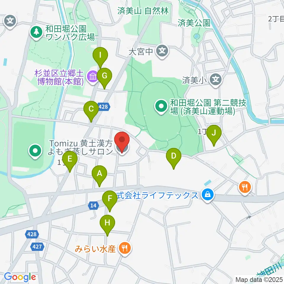 Salon O周辺の駐車場・コインパーキング一覧地図