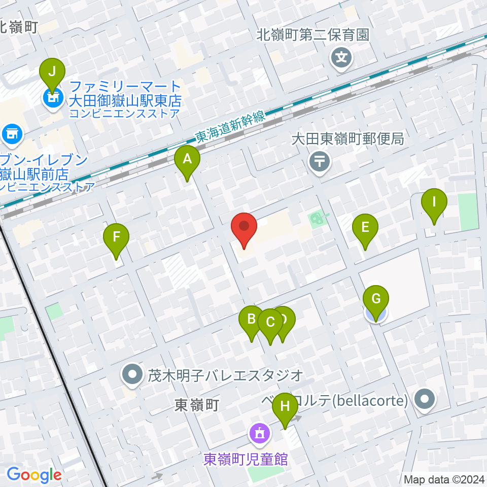 エミイ音楽教室周辺の駐車場・コインパーキング一覧地図