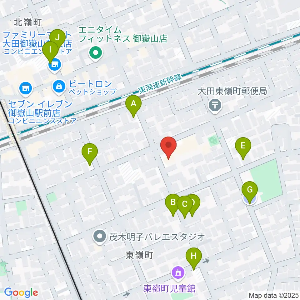 エミイ音楽教室周辺の駐車場・コインパーキング一覧地図