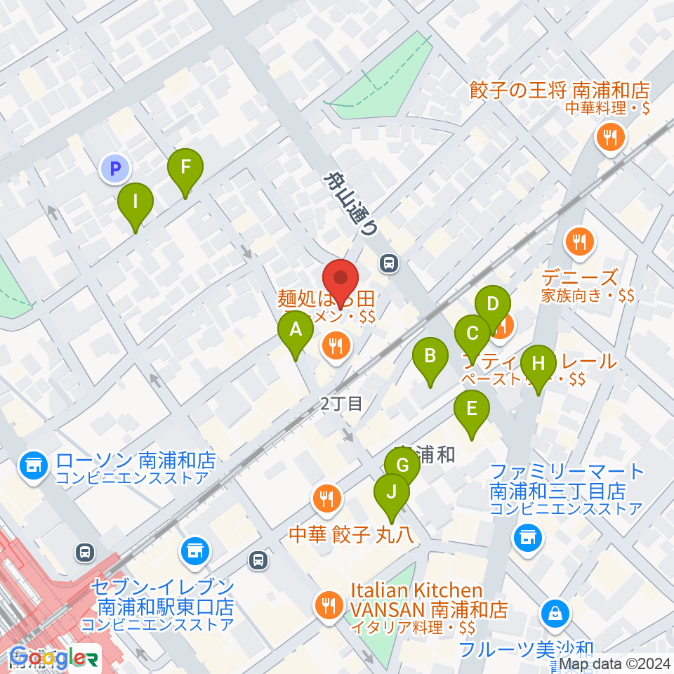 八木音楽教室周辺の駐車場・コインパーキング一覧地図