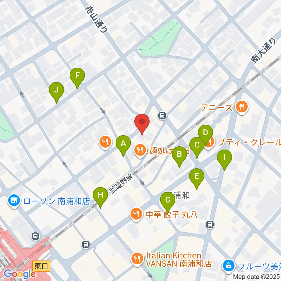八木音楽教室周辺の駐車場・コインパーキング一覧地図