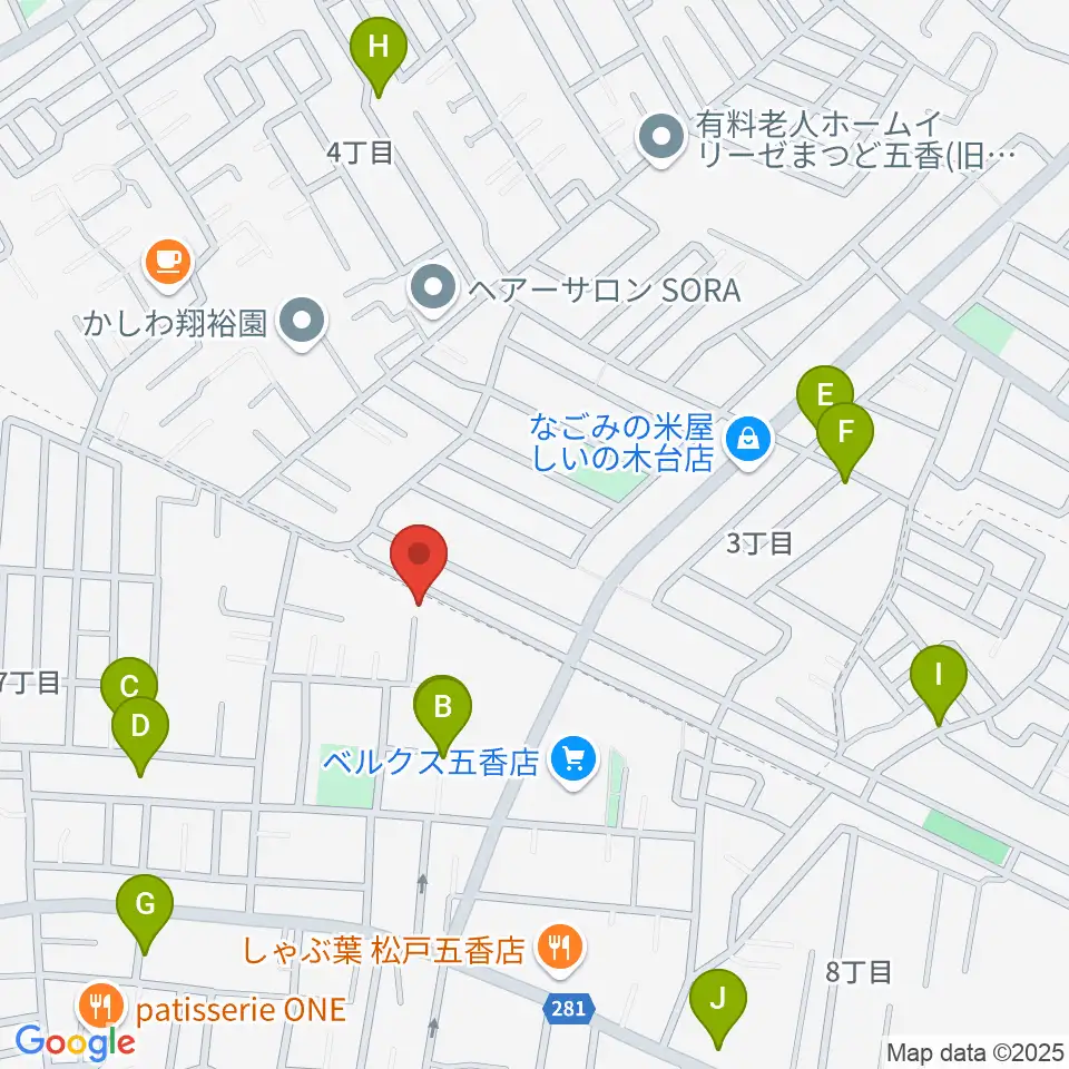 KSK松戸音楽教室周辺の駐車場・コインパーキング一覧地図