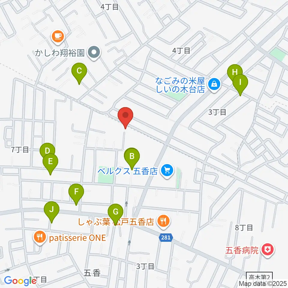 KSK松戸音楽教室周辺の駐車場・コインパーキング一覧地図