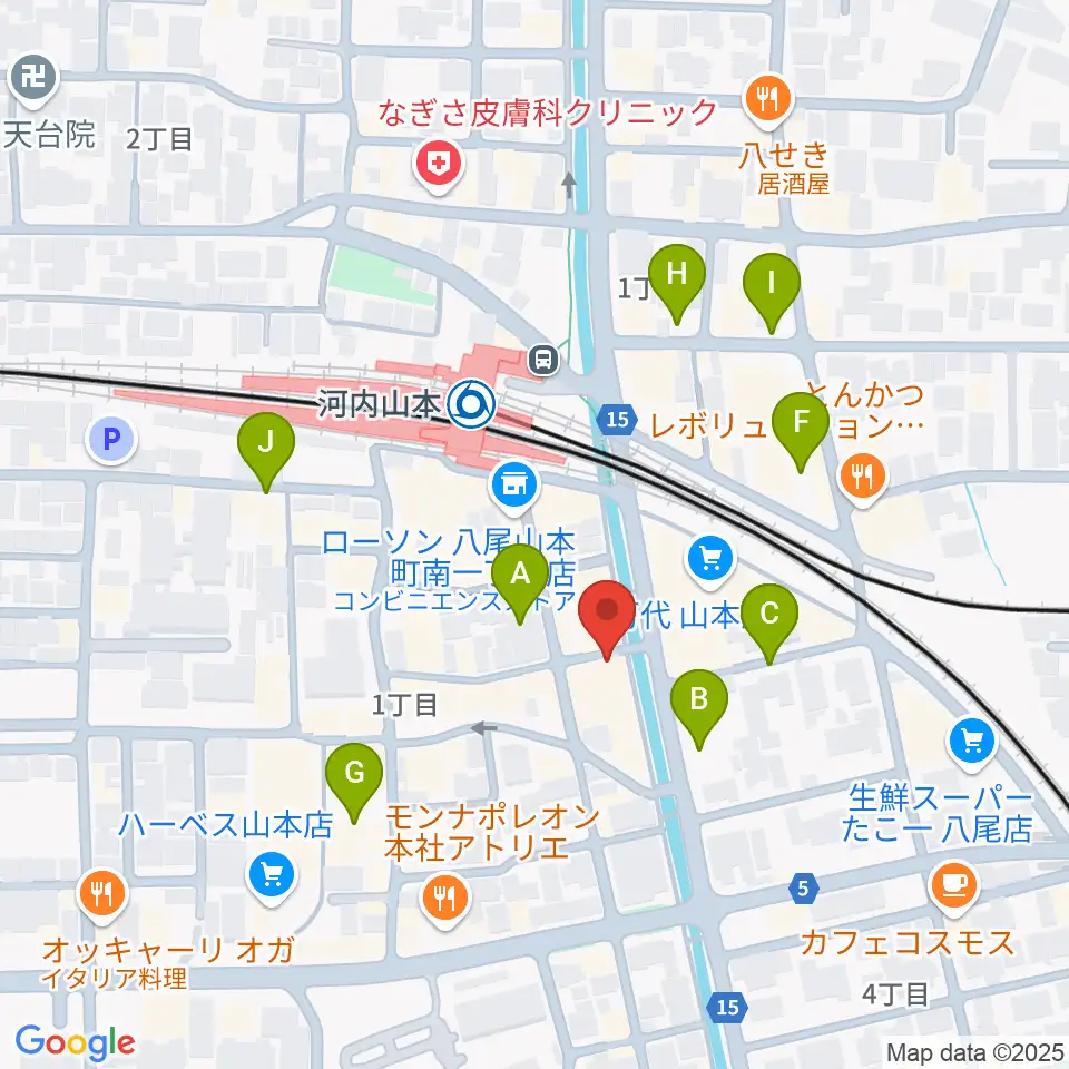 F2おんがく教室周辺の駐車場・コインパーキング一覧地図
