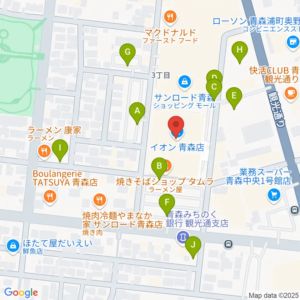 カルチャーセンターRAB学苑周辺の駐車場・コインパーキング一覧地図