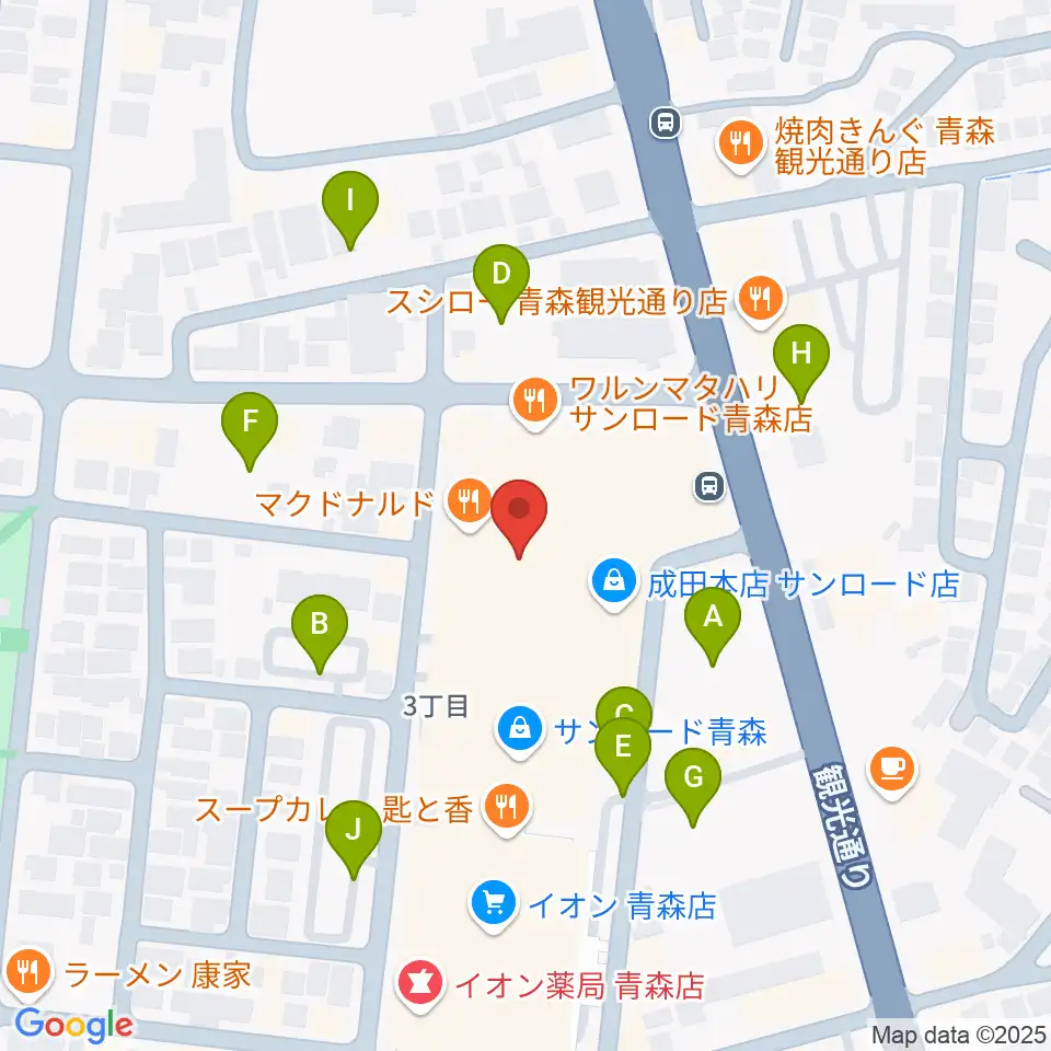 カルチャーセンターRAB学苑周辺の駐車場・コインパーキング一覧地図