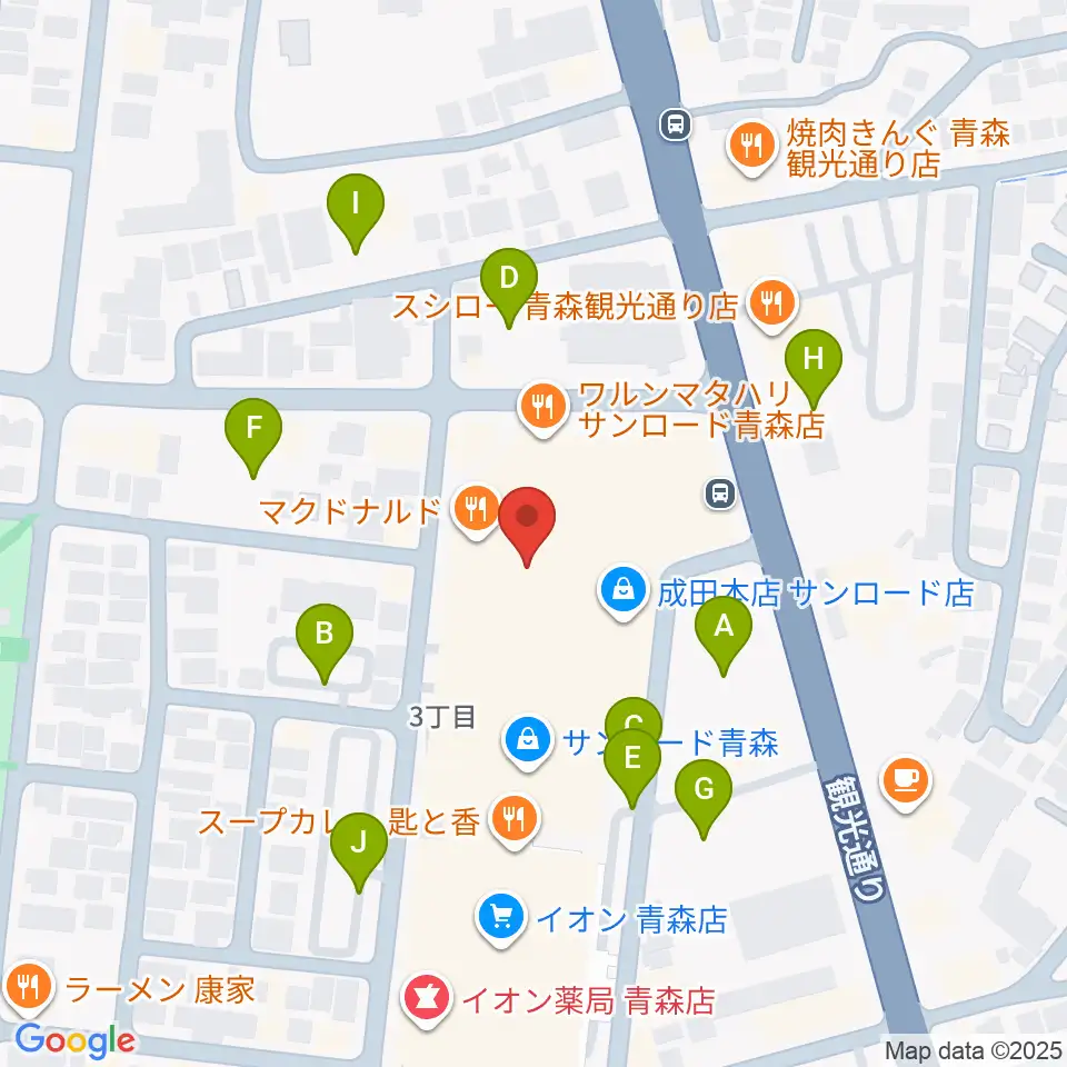 カルチャーセンターRAB学苑周辺の駐車場・コインパーキング一覧地図