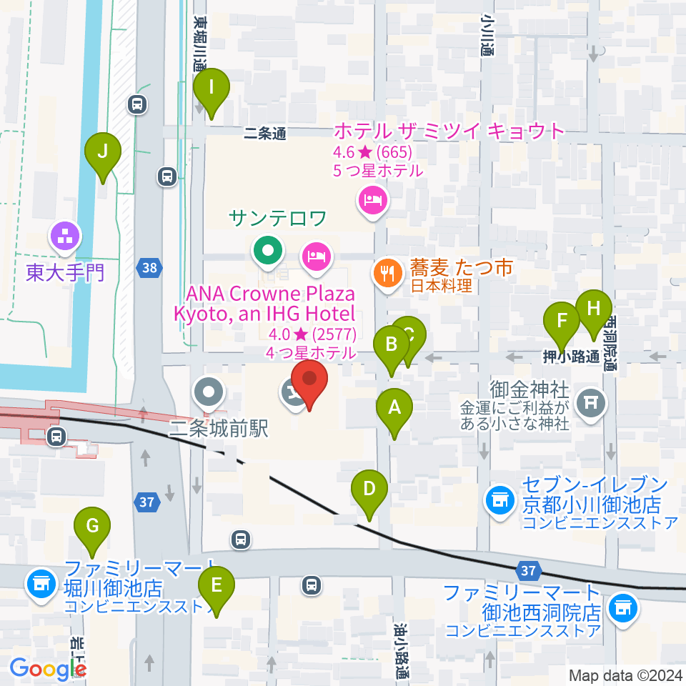 京都子どもの音楽教室周辺の駐車場・コインパーキング一覧地図