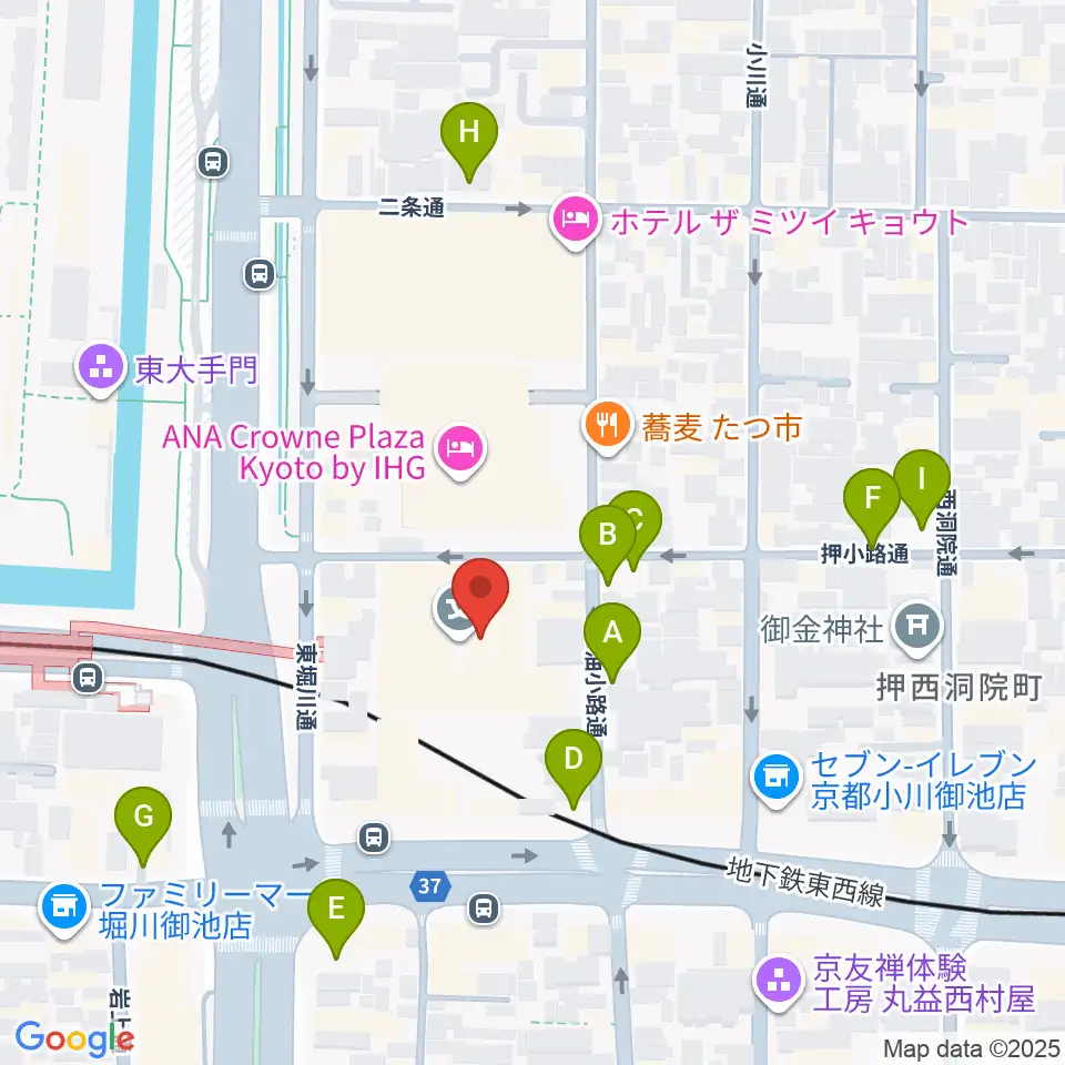 京都子どもの音楽教室周辺の駐車場・コインパーキング一覧地図