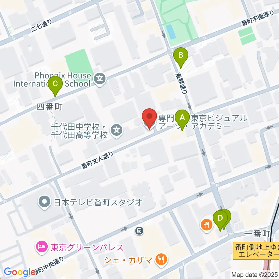 東京ビジュアルアーツ周辺の駐車場・コインパーキング一覧地図