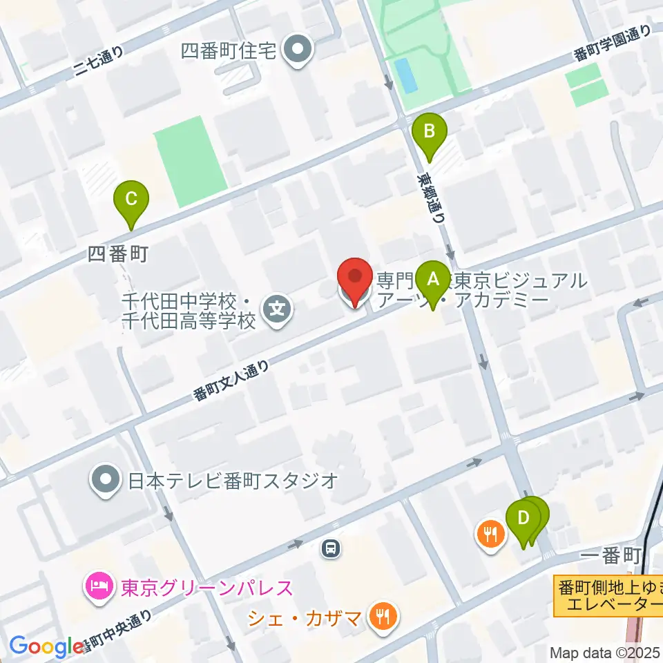 東京ビジュアルアーツ周辺の駐車場・コインパーキング一覧地図