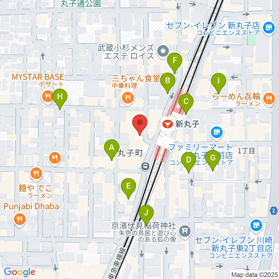 ルナハープ教室周辺の駐車場・コインパーキング一覧地図