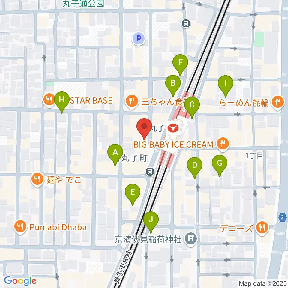 ルナハープ教室周辺の駐車場・コインパーキング一覧地図