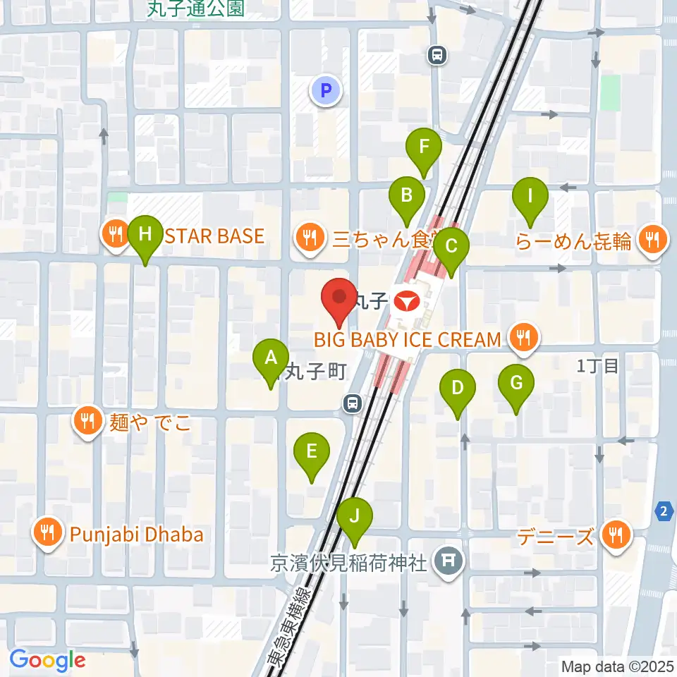 ルナハープ教室周辺の駐車場・コインパーキング一覧地図