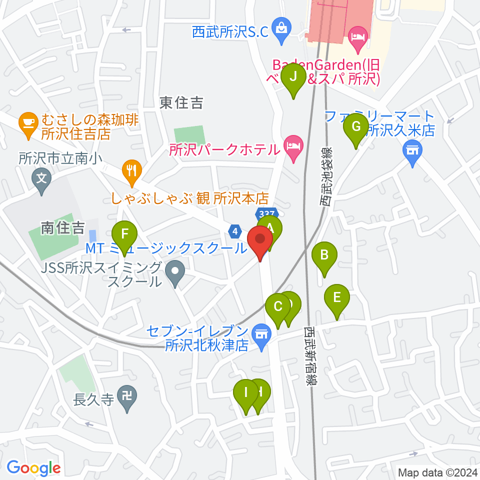 MTミュージックスクール周辺の駐車場・コインパーキング一覧地図