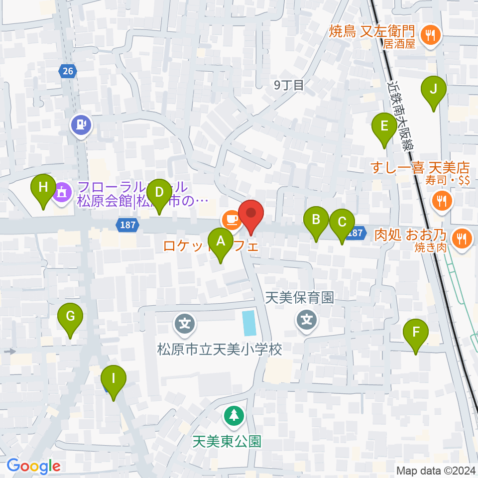 ハウスムジーク音楽教室周辺の駐車場・コインパーキング一覧地図