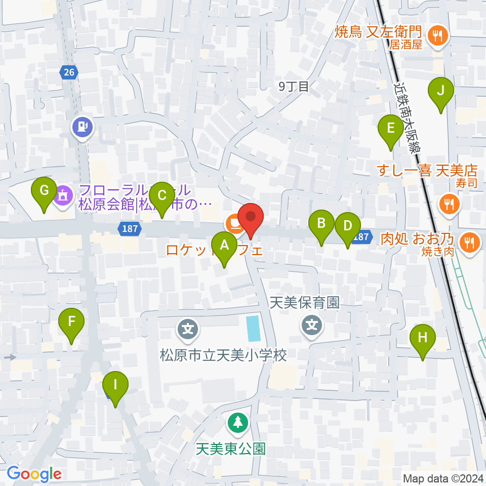 ハウスムジーク音楽教室周辺の駐車場・コインパーキング一覧地図