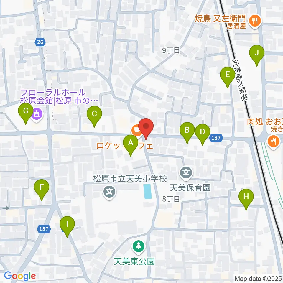 ハウスムジーク音楽教室周辺の駐車場・コインパーキング一覧地図