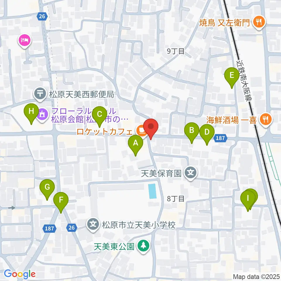 ハウスムジーク音楽教室周辺の駐車場・コインパーキング一覧地図