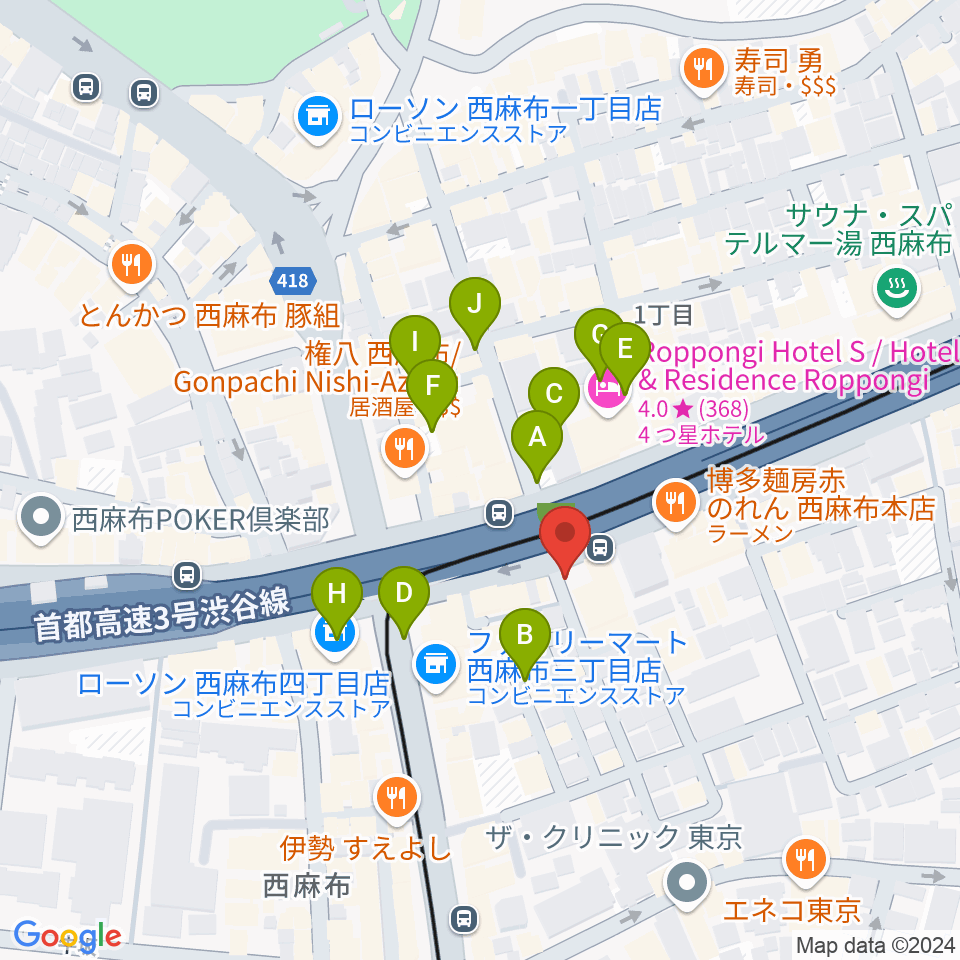 千藤三味線学院周辺の駐車場・コインパーキング一覧地図