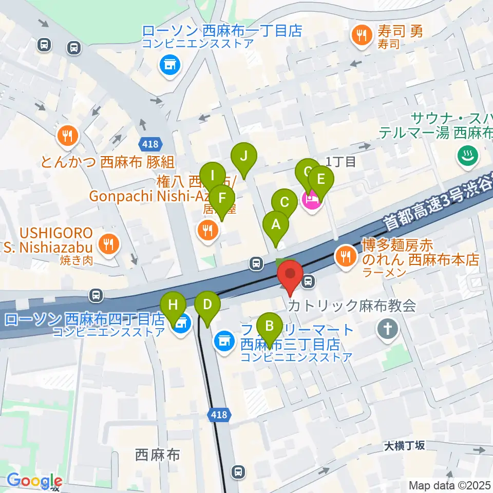千藤三味線学院周辺の駐車場・コインパーキング一覧地図