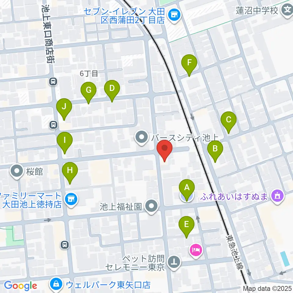 楽器レンタルNAF周辺の駐車場・コインパーキング一覧地図