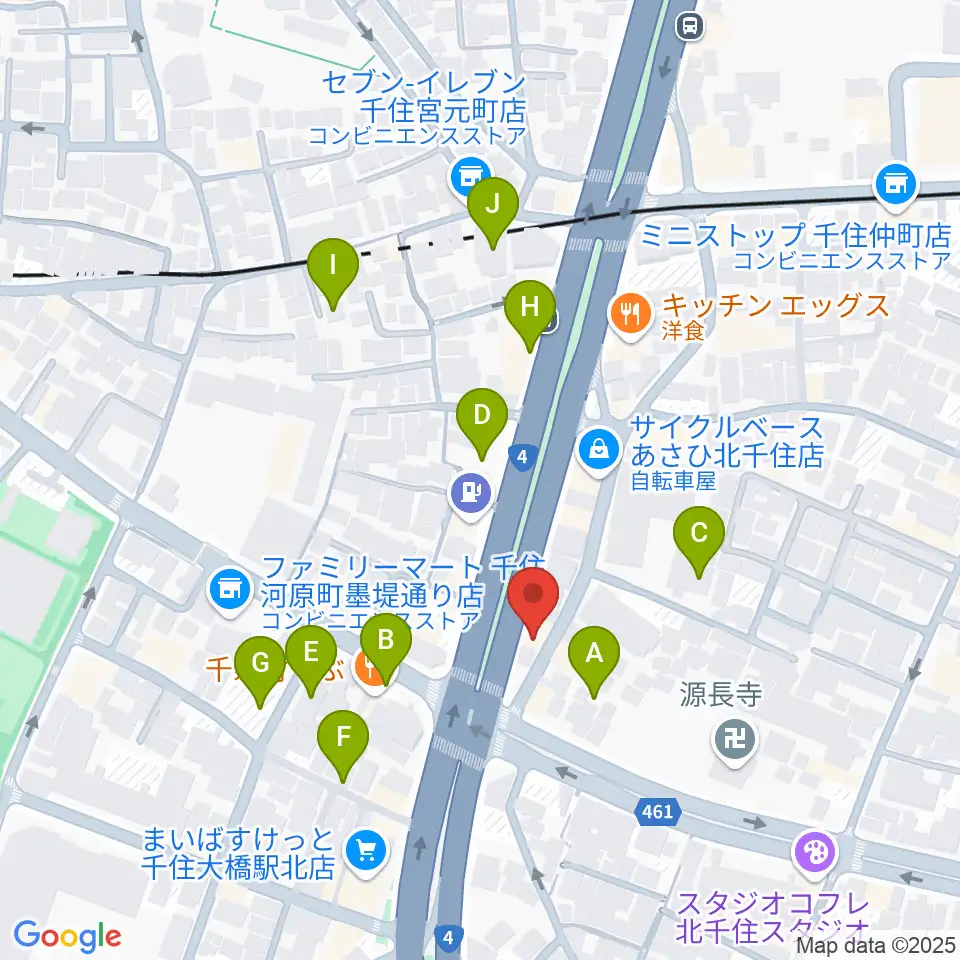 Gスクエア周辺の駐車場・コインパーキング一覧地図