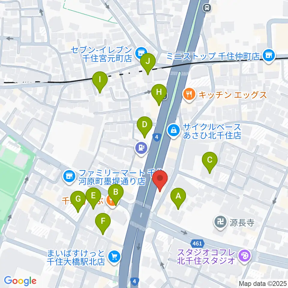 Gスクエア周辺の駐車場・コインパーキング一覧地図
