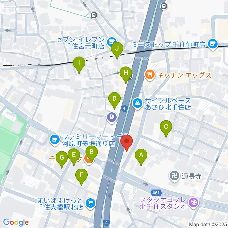 Gスクエア周辺の駐車場・コインパーキング一覧地図