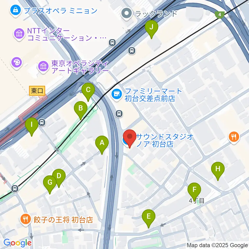 サウンドスタジオノア 初台店周辺の駐車場・コインパーキング一覧地図