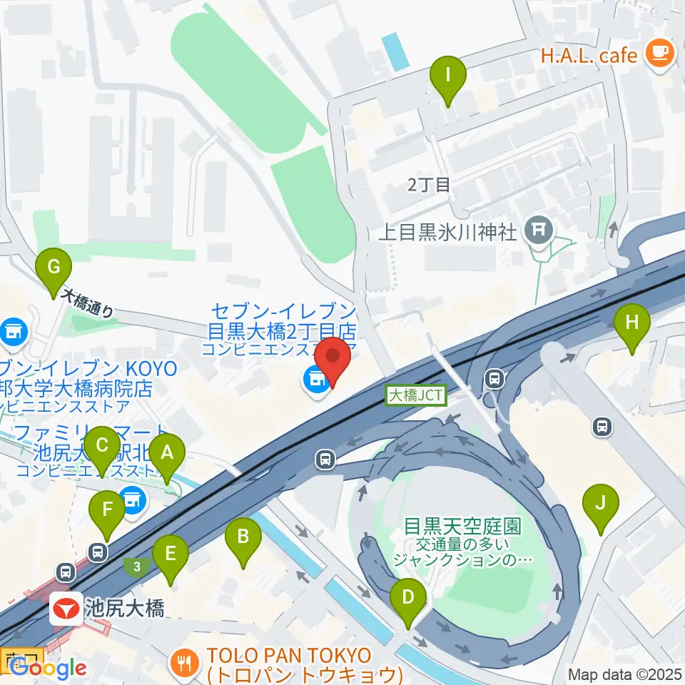 サウンドスタジオノア 池尻大橋店周辺の駐車場・コインパーキング一覧地図