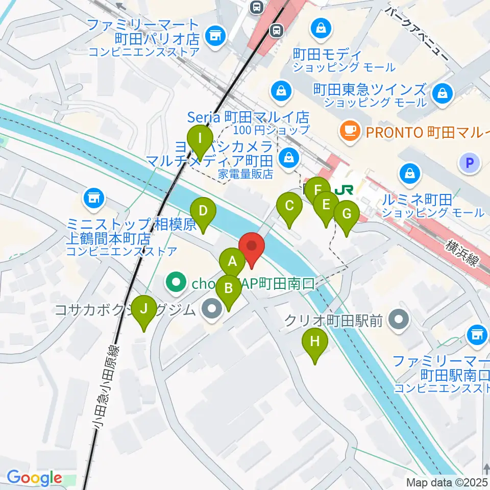 ゲートウェイスタジオ町田店周辺の駐車場・コインパーキング一覧地図