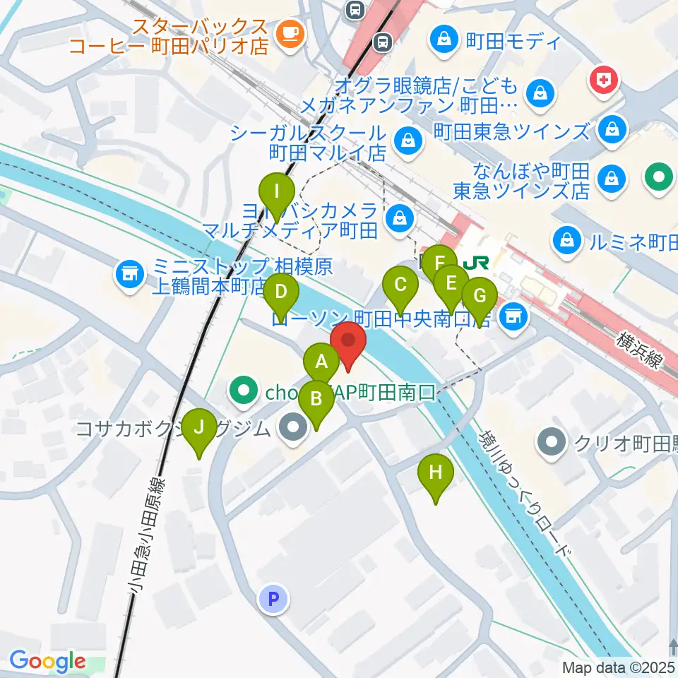 ゲートウェイスタジオ町田店周辺の駐車場・コインパーキング一覧地図