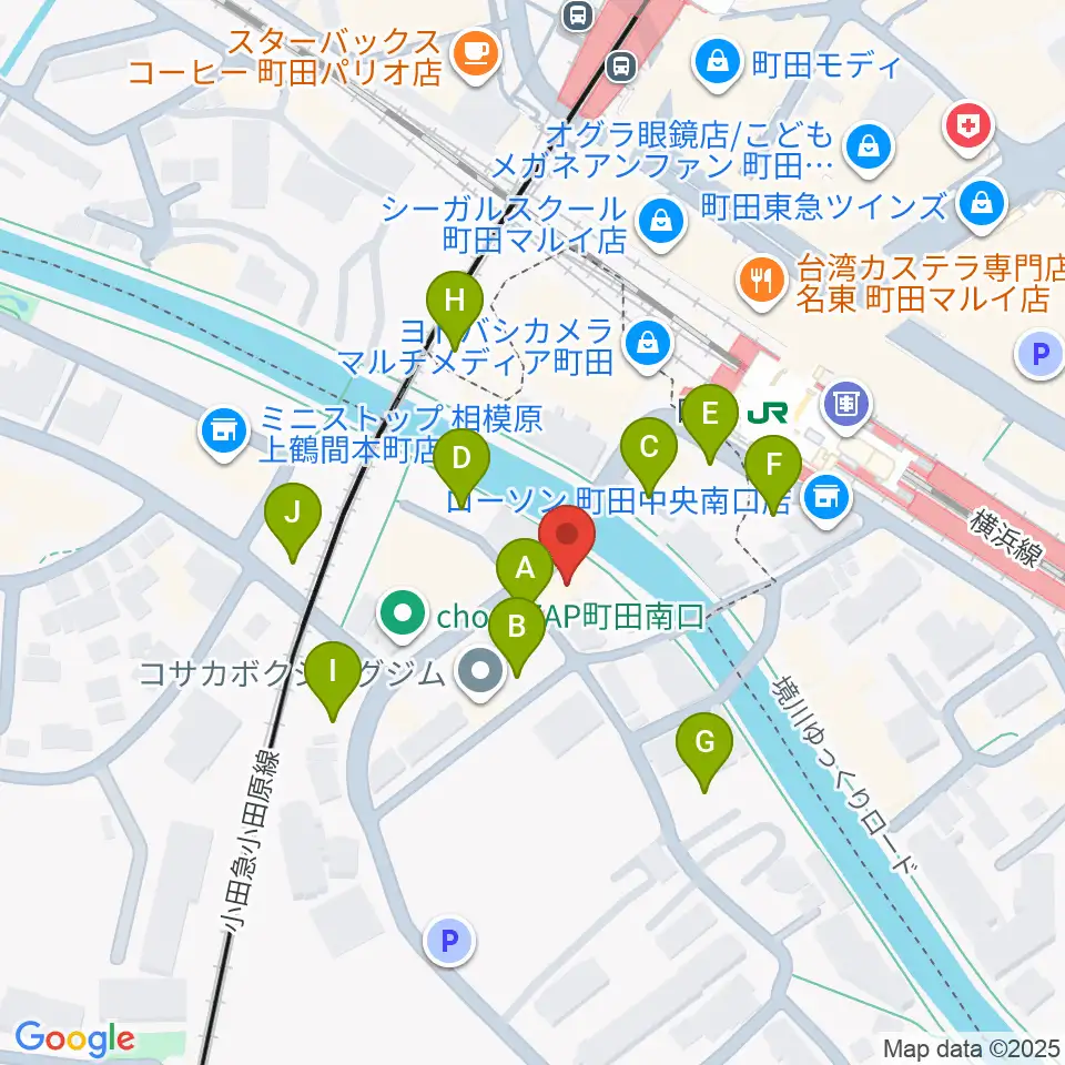 ゲートウェイスタジオ町田店周辺の駐車場・コインパーキング一覧地図